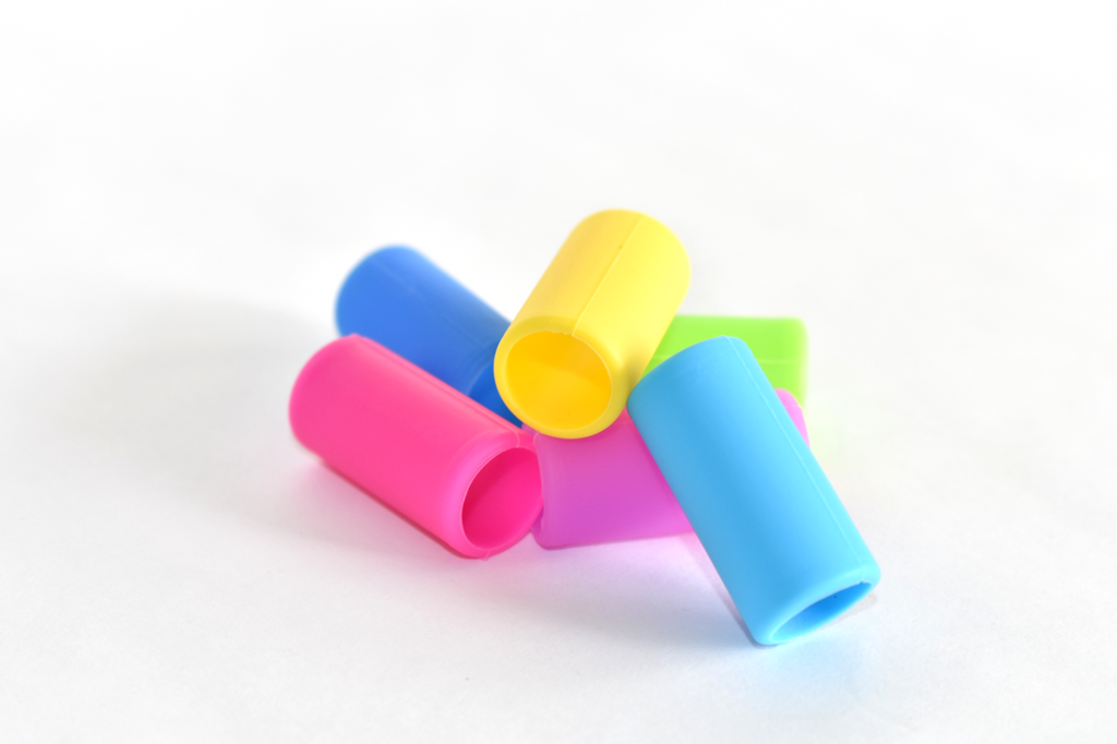 Silicone Boba Straw Tips in a 6-pack of Mixed Colors : Silicone Tip Collection